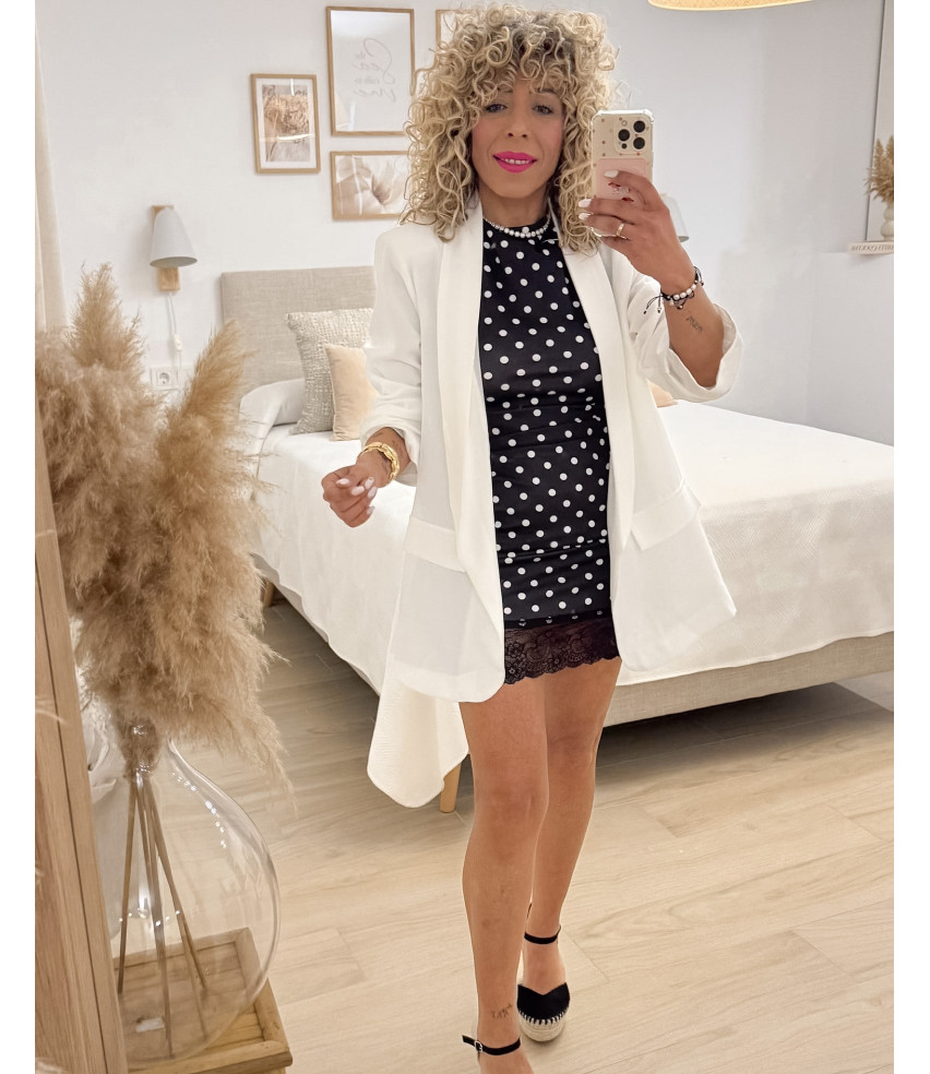 VESTIDO FRUNCIDO LUNARES