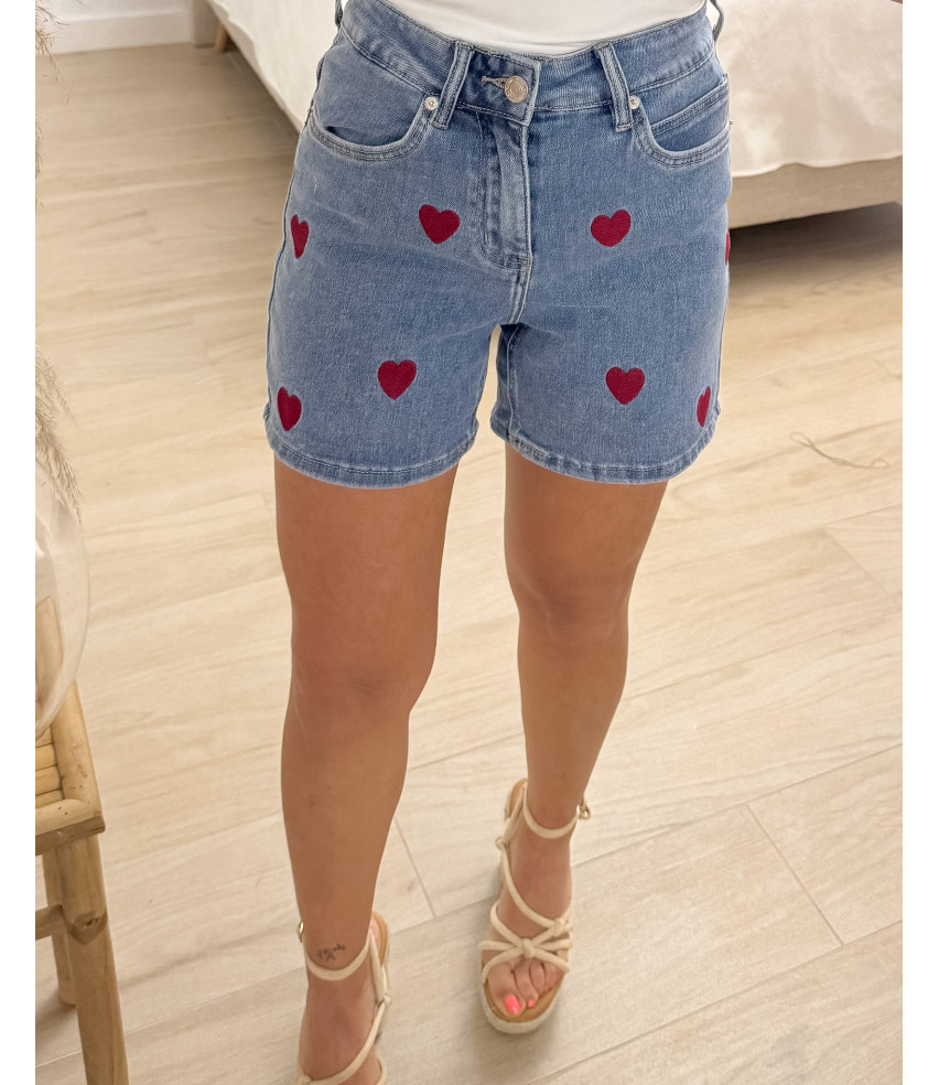 SHORT VAQUERO CORAZÓN