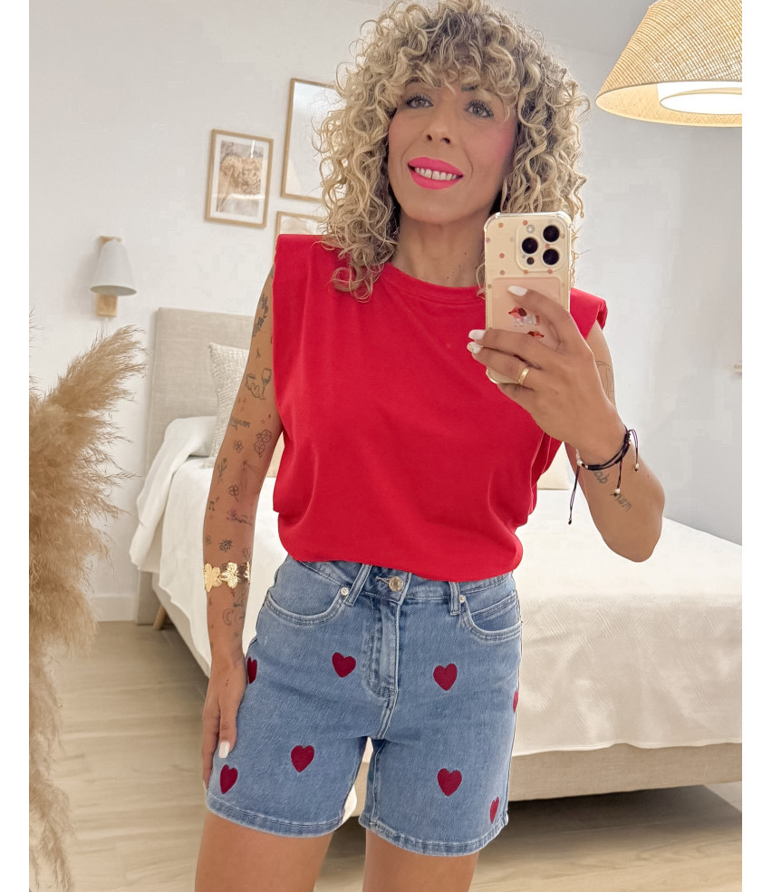 SHORT VAQUERO CORAZÓN