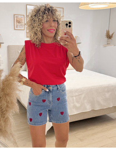 SHORT VAQUERO CORAZÓN