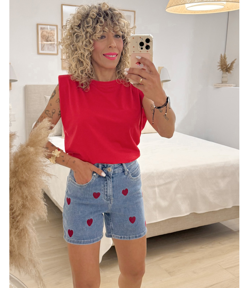 SHORT VAQUERO CORAZÓN