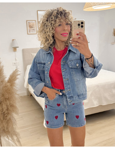 SHORT VAQUERO CORAZÓN