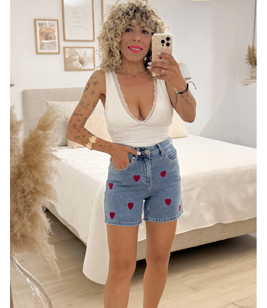 SHORT VAQUERO CORAZÓN