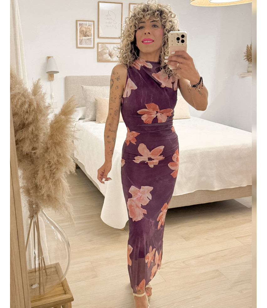 VESTIDO TUL FLORAL