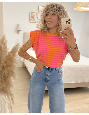 CAMISETA HOMBRERAS BICOLOR