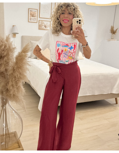 PANTALÓN LAZADA LATERAL