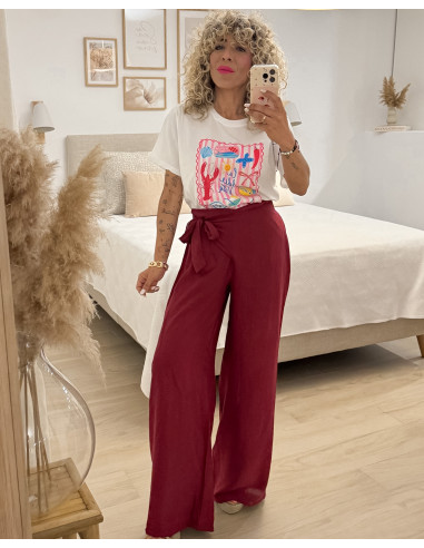 PANTALÓN LAZADA LATERAL