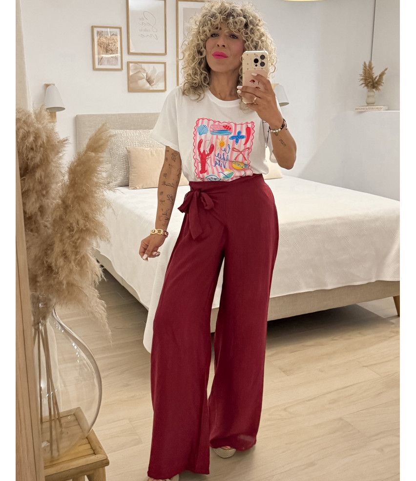 PANTALÓN LAZADA LATERAL