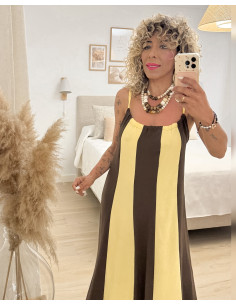 VESTIDO BICOLOR FLUIDO