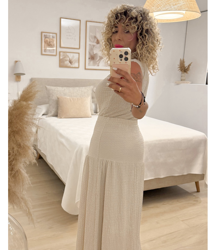 CONJUNTO FALDA+ TOP ARRUGADO