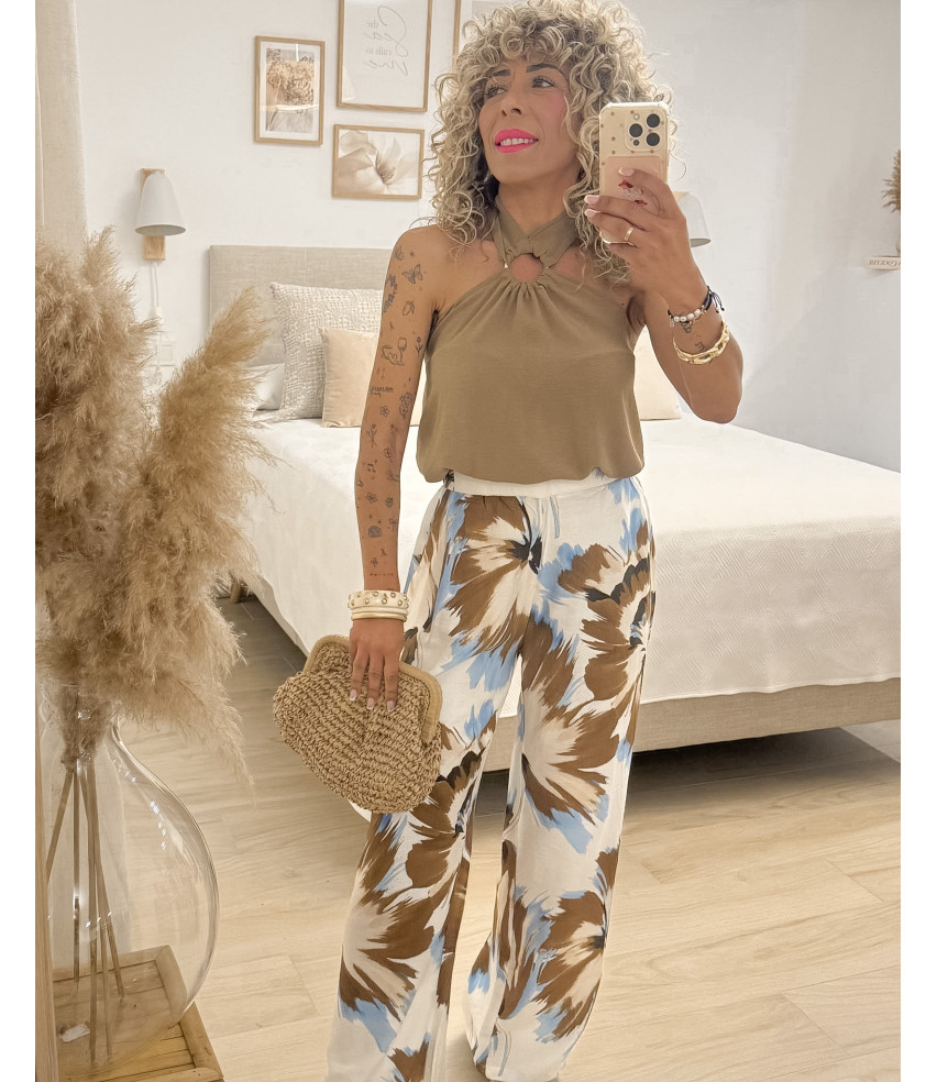 PANTALÓN PALAZZO ESTAMPADO