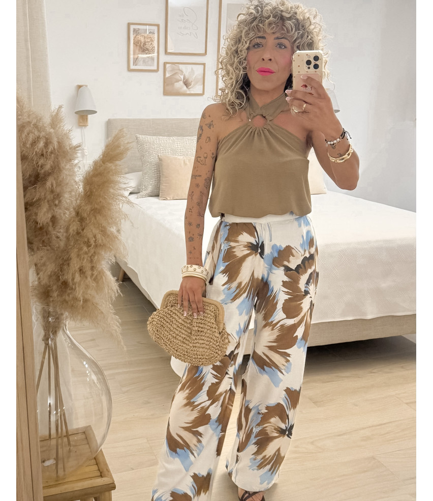 PANTALÓN PALAZZO ESTAMPADO