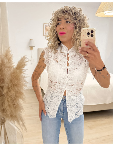 BLUSA ENCAJE ORIENTAL