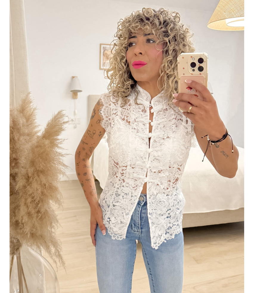 BLUSA ENCAJE ORIENTAL
