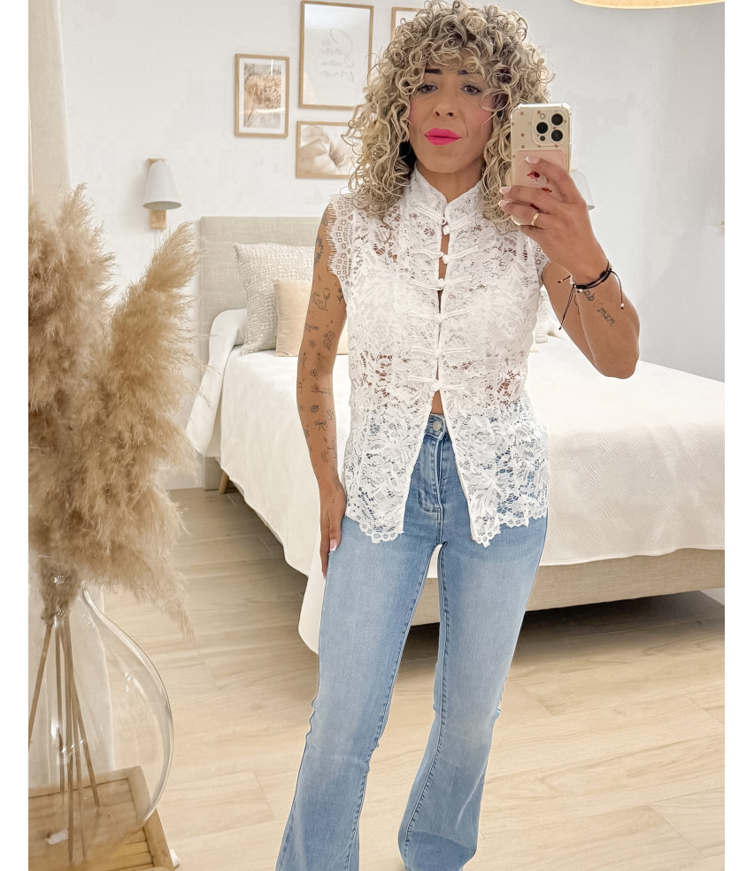 BLUSA ENCAJE ORIENTAL