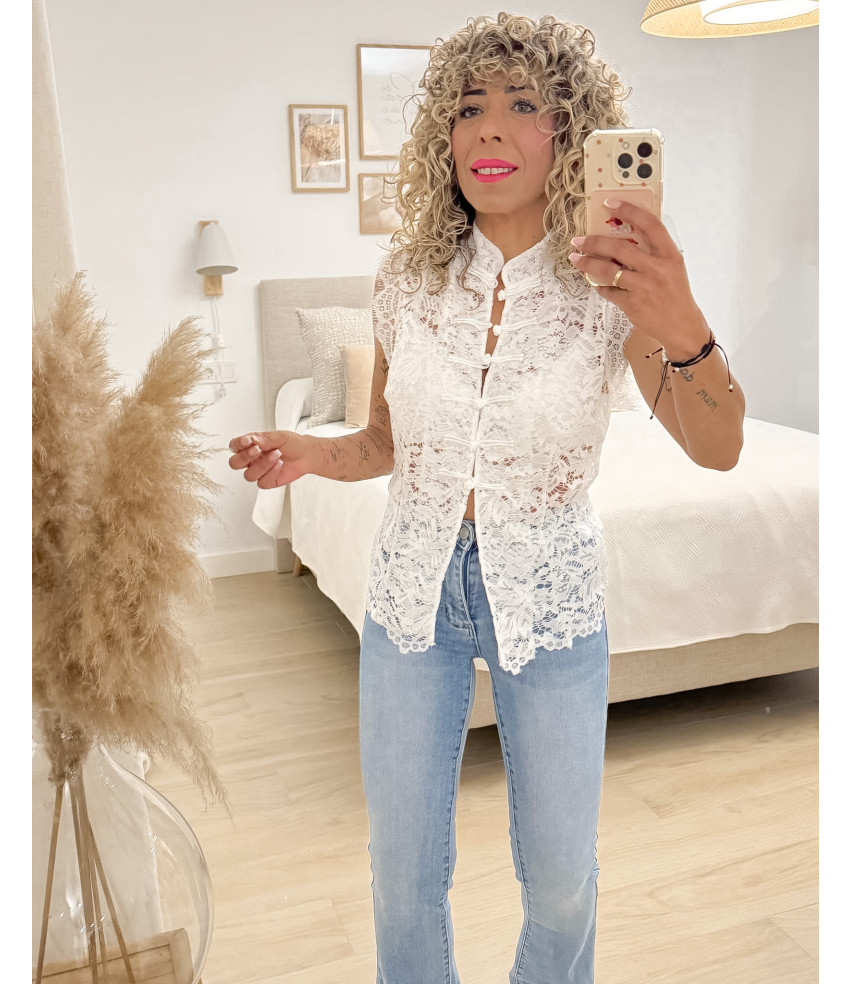 BLUSA ENCAJE ORIENTAL