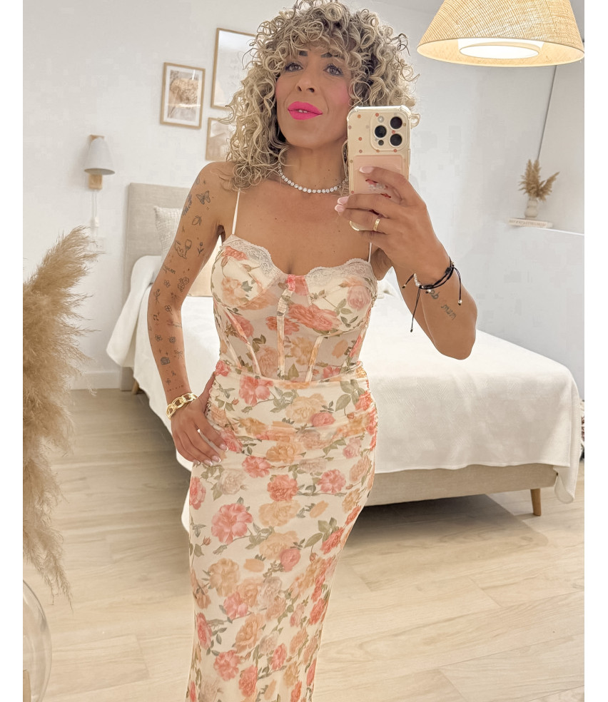 VESTIDO EFECTO CORSÉT