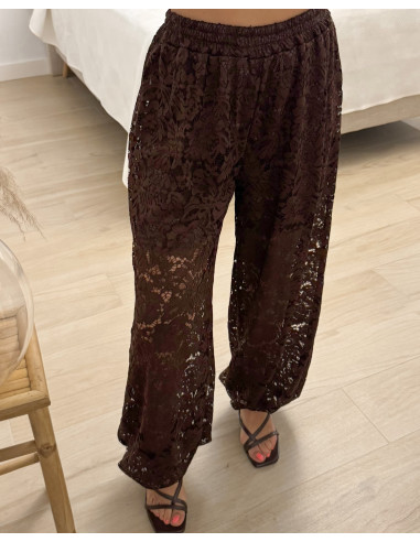 PANTALON ENCAJE BOMBACHO