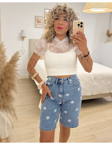 CAMISETA + TOP ENCAJE