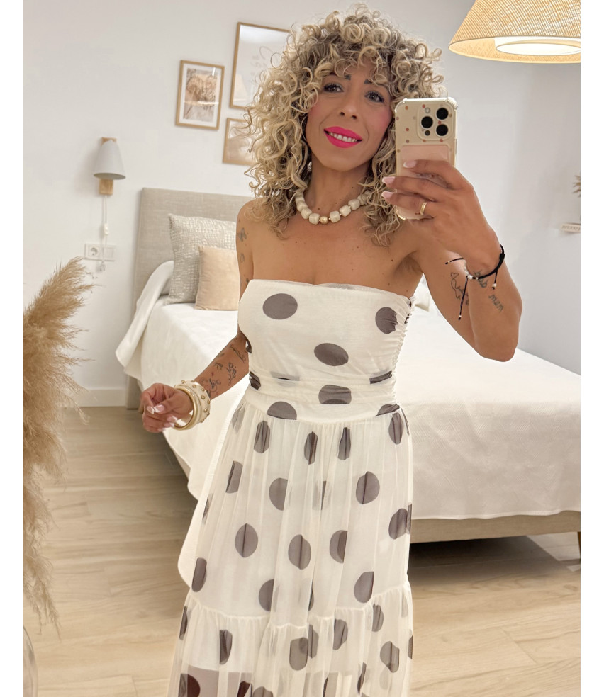 VESTIDO TUL+LUNARES