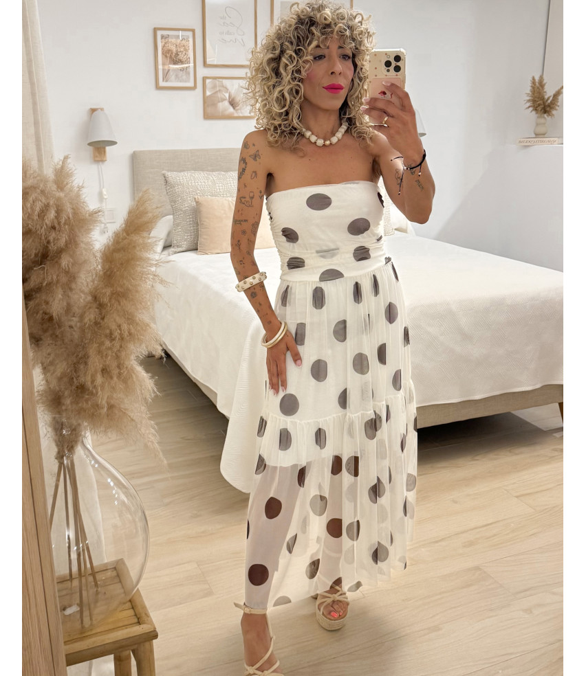 VESTIDO TUL+LUNARES