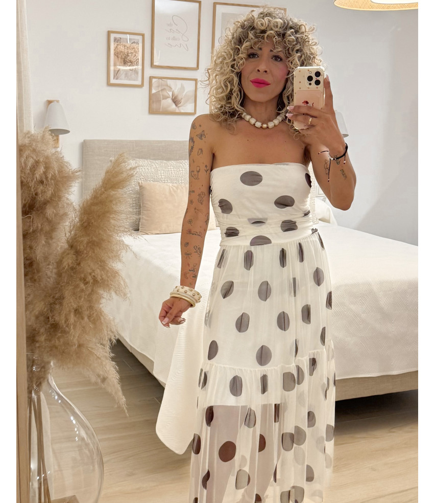 VESTIDO TUL+LUNARES