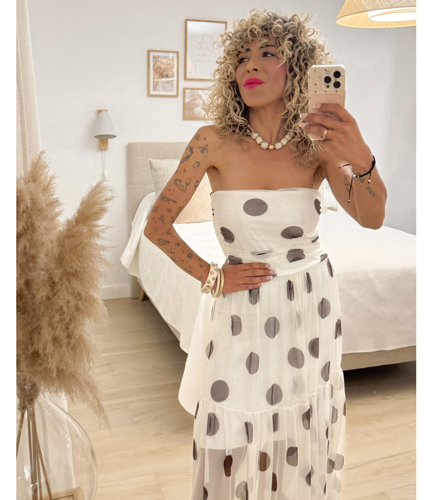 VESTIDO TUL+LUNARES