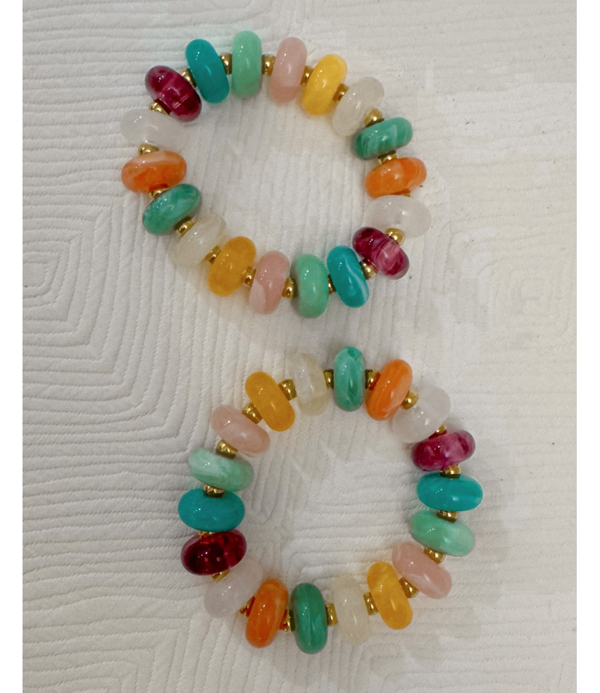 PULSERA BOLAS COLORES
