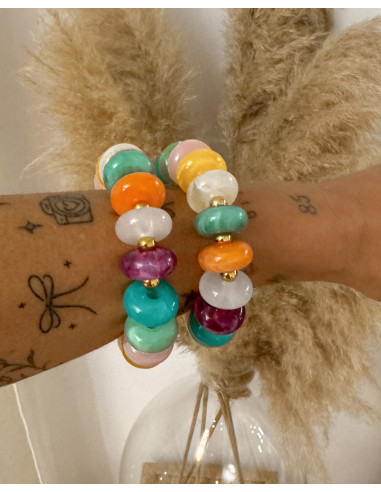 PULSERA BOLAS COLORES