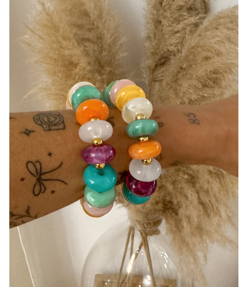 PULSERA BOLAS COLORES