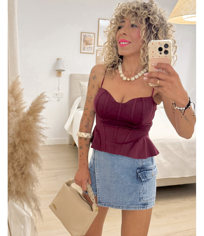 SHORT FALDA VAQUERA