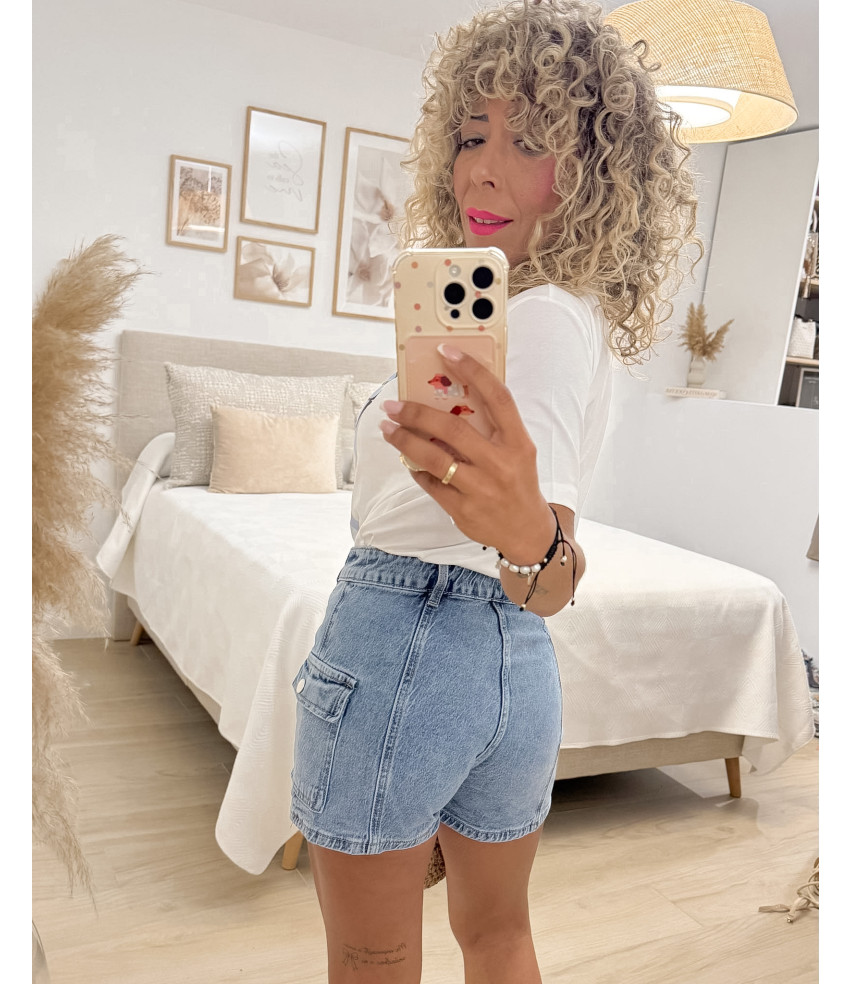 SHORT FALDA VAQUERA