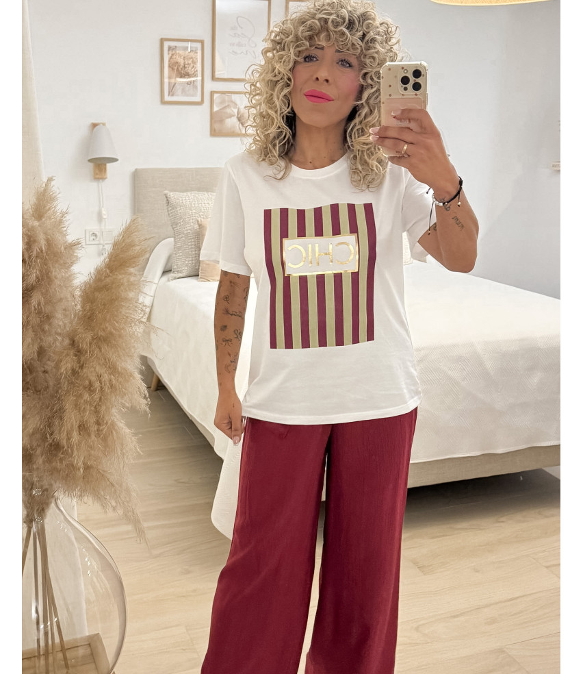 CAMISETA RAYAS CHIC