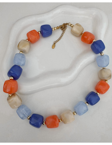 COLLAR BOLAS AZUL