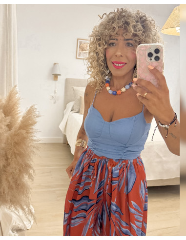 COLLAR BOLAS AZUL