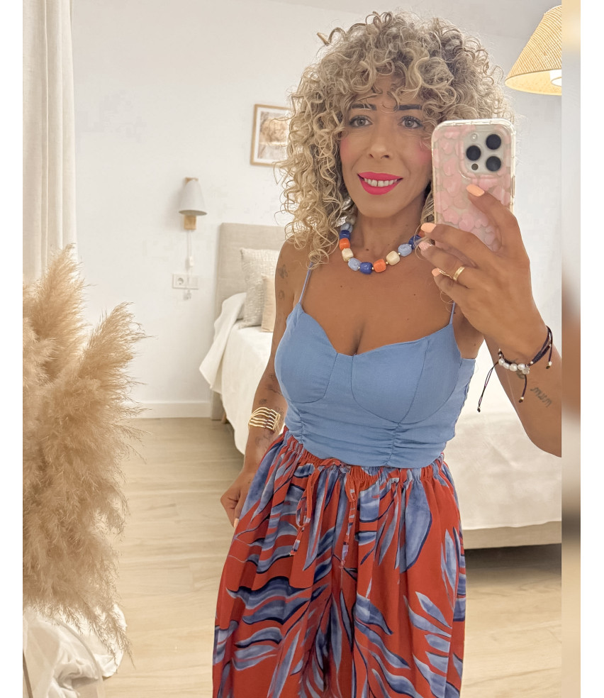 COLLAR BOLAS AZUL