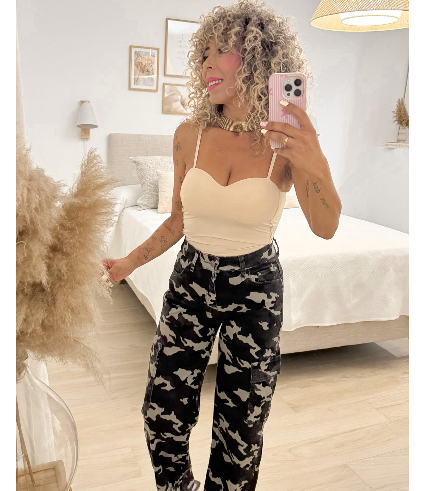 PANTALÓN CARGO CAMUFLAJE