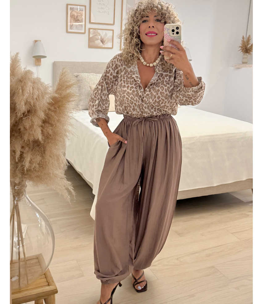 PANTALÓN BOMBACHO CAMEL
