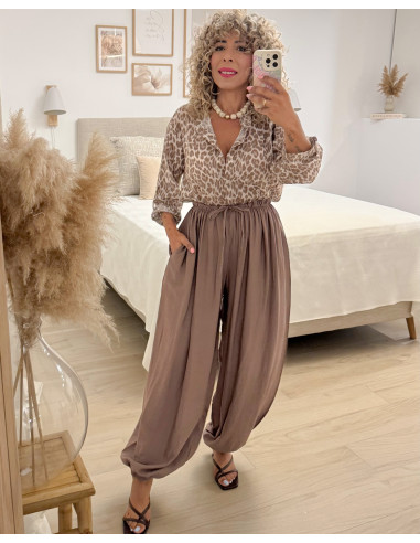 PANTALÓN BOMBACHO CAMEL