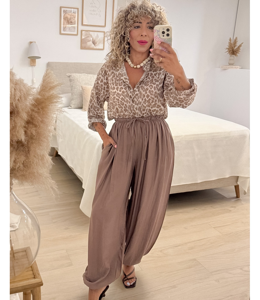 PANTALÓN BOMBACHO CAMEL