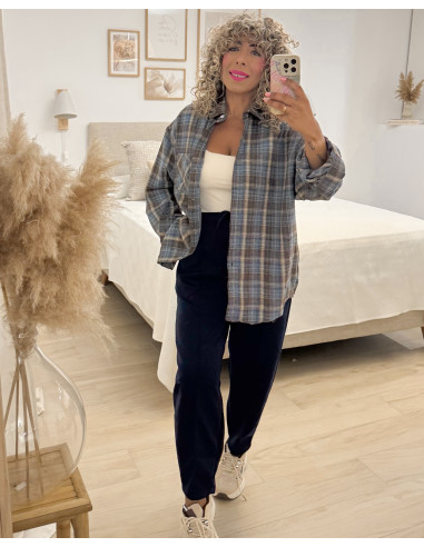 CAMISA CUADROS ABOTONADA
