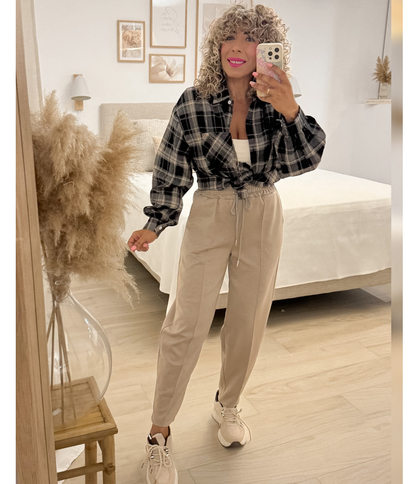 CAMISA CUADROS ABOTONADA