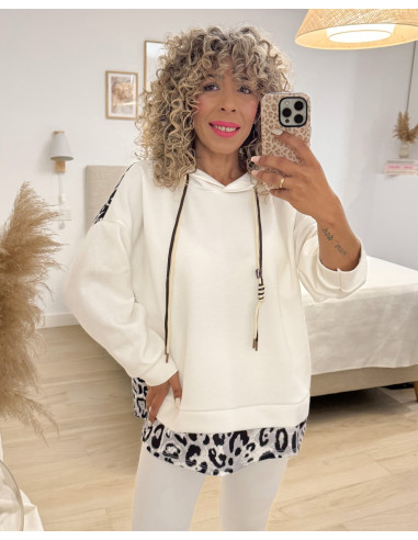 SUDADERA CAPUCHA PRINT