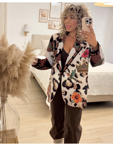 BLAZER PRINT+CAMUFLAJE