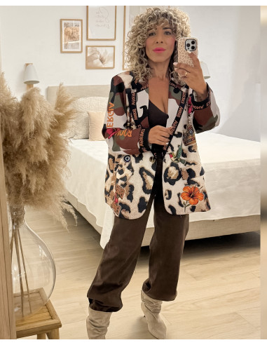 BLAZER PRINT+CAMUFLAJE