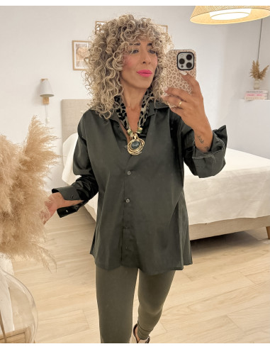 CAMISA ABOTONADA VERDE