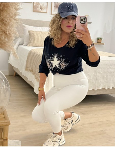 LEGGING FORRADA BLANCA