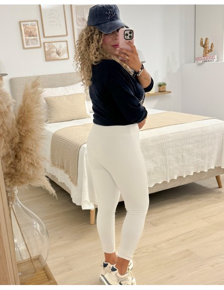 LEGGING FORRADA BLANCA