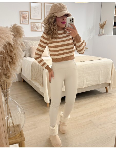 LEGGING PUSH UP BEIG