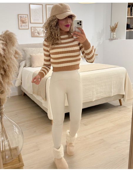 LEGGING PUSH UP BEIG